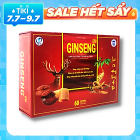 GINSENG TD - Viên uống Nhân Sâm Bồi bổ sức khỏe, tăng cường thể lực, tăng cường sức đề kháng, nâng cao hệ miễn dịch, giúp ăn ngon, tiêu hóa tốt, tăng cường hấp thu (Hộp 60 viên)