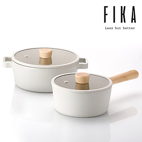 [Hàng chính hãng] Bộ 2 nồi Neoflam Fika Hàn Quốc gồm quánh 18cm & nồi nông 22cm. Made in Korea. Hàng có sẵn giao ngay