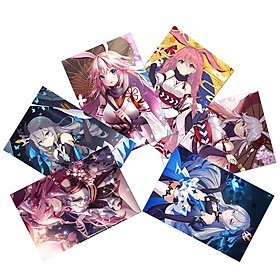 Ảnh card Honkai Impact 3 set 11 tấm nhóm và nhân vật