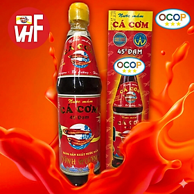 Nước mắm cá cơm Vĩnh Hương 45 độ đạm chai 500ml 70 năm truyền thống (có hộp)