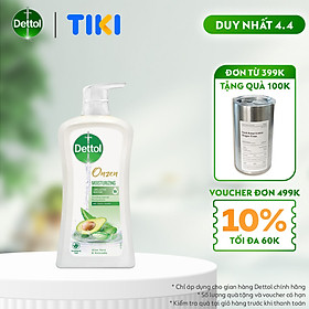 SỮA TẮM DETTOL ONZEN DƯỠNG ẨM LÔ HỘI & BƠ 950G/CHAI