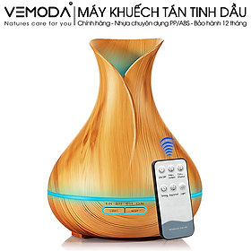 Máy xông tinh dầu cao cấp Tulip 550ml Có Remote. Tặng kèm lọ tinh dầu cam ngọt cao cấp (Đức 10ml). Giúp khuếch tán, tỏa hương tinh dầu, tạo độ ẩm, xông phòng. 