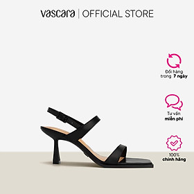 Vasscara Giày Sandal Mũi Vuông Nhấn Cạnh Viền Đế - SDN 0744
