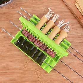 Dụng Cụ Kẹp Thịt, Xiên Thịt Nướng BBQ ( không kèm que ) Đa Năng, Tiện Dụng Cho Gia Đình - Tặng 1 quạt cầm tay