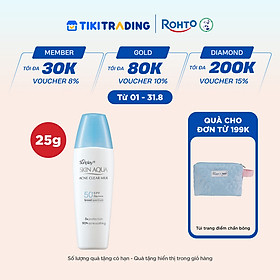 Kem chống nắng Skin Aqua cho da mụn, dạng sữa dùng hàng ngày Sunplay Skin Aqua Acne Clear Eco Việt Nam SPF 50, PA++++ 25g