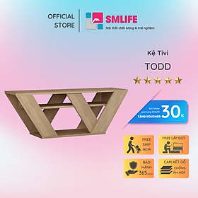 Kệ TV gỗ MDF phòng ngủ thiết kế tiện dụng SMLIFE Todd