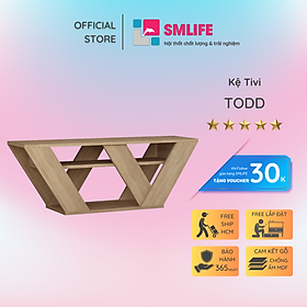 Kệ Tivi gỗ hiện đại SMLIFE Todd  | Gỗ MDF dày 17mm chống ẩm | D110xR30xC40cm