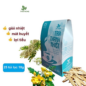 Trà Thanh nhiệt Thái Hưng 25 túi lọc x 8g- Thanh lọc, giải nhiệt, mát huyết