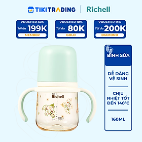 Bình sữa PPSU Hanaemi Richell 160ml/240ml/300ml - 160ml