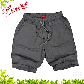 Short caro nhỏ lưng thun Amazing, quần nam lửng, dáng thể thao năng động, bigsize