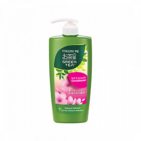 Dầu Xả Follow Me Trà Xanh Thế Hệ Mới Soft & Smooth (Suôn Mượt) - 650ml