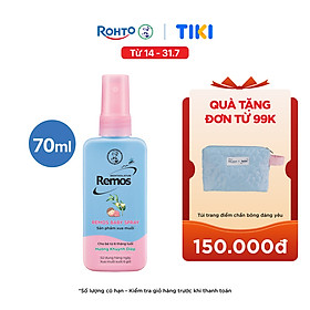 Xịt chống muỗi cho bé từ 6 tháng tuổi hương khuynh diệp Rohto Mentholatum Remos Baby Spray 70ml