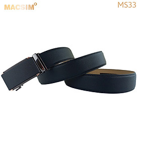 Thắt lưng nam da thật cao cấp nhãn hiệu Macsim MS33 - 110cm