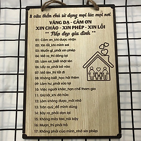 Mua Tranh gỗ 5 câu thần chú sử dụng mọi lúc mọi nơi