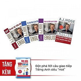 Combo Bộ 4 Cuốn Effortless English - Học Tiếng Anh Như Người Bản Ngữ Cùng Aj Hoge ( Tặng Kèm Đột Phá 101 Câu Giao Tiếp Tiếng Anh Siêu "Hot" )