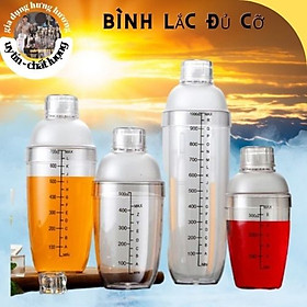 Mua Bình Lắc vạch đen Shaker pha chế nhựa chia vạch đen 500ml - 700ml - 1000ml