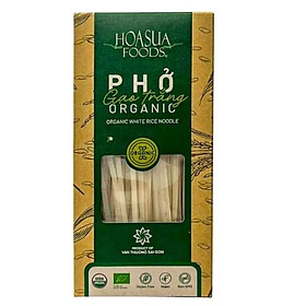 Phở gạo trắng hữu cơ Hoa Sữa FOODS 250g - dai, ngon, an toàn, 100% organic