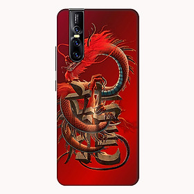 Ốp lưng điện thoại Vivo V15 hình Rồng Đỏ - Hàng chính hãng