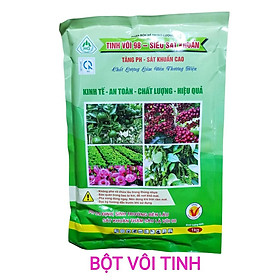 Mua Tinh Vôi 98 Siêu Sát Khuẩn Và Xử Lý Đất Trồng vườn lan - Gói 1 ký