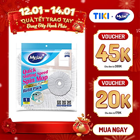 Mua Bông Lau Thay Thế MyJae Dạng Tròn Dành Cho Cây Lau Nhà Xoay 360 Độ