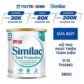Sản phẩm dinh dưỡng công thức cho trẻ từ 0-12 tháng tuổi Similac Total Protection 0+ 380g
