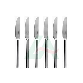Bộ 6c Dao ăn 107002 - Inox 304 Stainless Steel 18/10 Đồ dùng bàn tiệc nhà hàng khách sạn cao cấp (Set of 6pcs Table knife SS18/10)