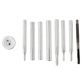Die Punch Hole Snap Rivet Button Base Kit for DIY Leather Craft Tool 11Pcs