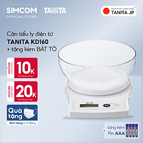 Mua Cân điện tử nhà bếp TANITA KD160 (2kg) (Chính hãng Nhật Bản)  Cân bếp 1kg  Cân nhà bếp 2kg  Cân thực phẩm 2kg  Cân thức ăn 2kg  Cân Nhật  Cân trọng lượng  Cân chính hãng  Cân thực phẩm  Cân thức ăn  Cân tiểu ly điện tử  Cân chính xác  Cân làm bánh
