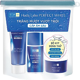 Bộ sản phẩm Dưỡng trắng Hada Labo Perfect White Tranexamic Acid Travel Set