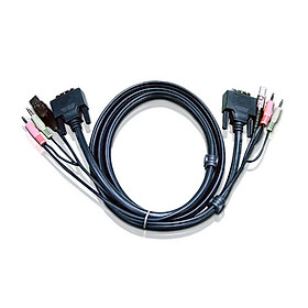 Mua Cáp kết nối KVM Aten 2L-7D03U 3 mét  chuẩn USB DVI-D Single Link - Hàng chính hãng