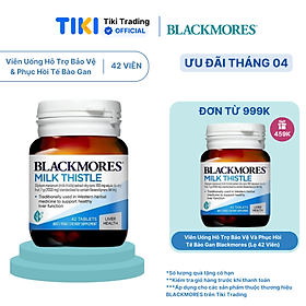 Viên Uống Hỗ Trợ Bảo Vệ Và Phục Hồi Tế Bào Gan Blackmores Milk Thistle Lọ 42 Viên