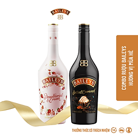 Combo Rượu Baileys Strawberry và Vị Salted Caramel, dung tích 70cl