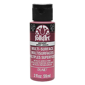 Màu Vẽ Trang Trí Folkart Multi-Surface - Metallic Garnet