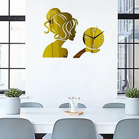 Modern Wall Clock 3D DIY Sticker  Clock for Home Decoration