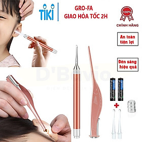 Nhíp Lấy Ráy Tai Chuyên Dụng Có Đèn, Hộp Đựng ( Tặng Kèm Pin) - Chính Hãng GROFA