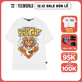 Áo thun Teeworld Bad Cat Thunder - TW Zoo Collection T-Shirt Nam Nữ Form Rộng Unisex