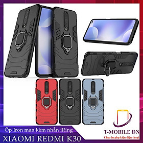 Ốp lưng cho Xiaomi Redmi K30 K30i 5G Racing Poco X2 iron man chống sốc kèm nhẫn xoay chống xem video bảo vệ camera
