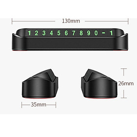 Bảng Hiển Thị Số Điện Thoại Gắn Trên Taplo Xe Ô TÔ + Tặng 1 móc khóa xinh xắn