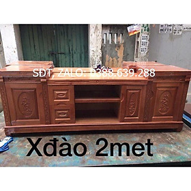 Mua Kệ tivi gỗ xoan đào 2m