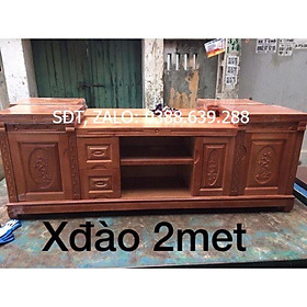 Mua Kệ tivi gỗ xoan đào 2m