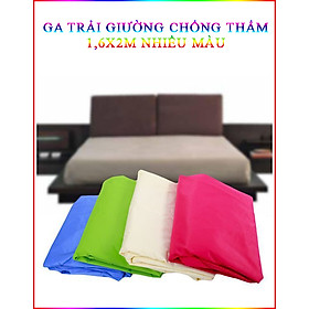 Ga Trải Giường Chống Thấm 2M X 1.6M X 10Cm Loại Trơn Nhiều Màu