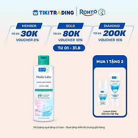 Nước tẩy trang sạch sâu cho da mụn, nhạy cảm Hada Labo Micellar Water Acne Care 240ml