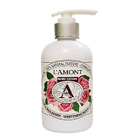 Sữa Dưỡng Thể L'amont En Provence Rose & Mulbery Whitening Body Lotion Hương Hoa Hồng Chai 250ml