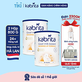 Combo 2 lon sữa dê kabrita số 3 cho trẻ trên 24 tháng - lon 800g