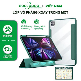 Mua  HÀNG CHÍNH HÃNG GOOJODOQ  A5656 - Bao da dành cho Ipad Mini6 iPad Gen9 10.2 11 Inch 2021 Ipad Air4 10.9 Vỏ Acrylic Có Thể Tháo Rời