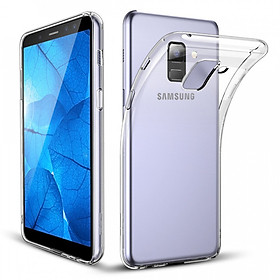 Ốp lưng dẻo dành cho Samsung Galaxy A8 2018 hiệu Ultra Thin mỏng 0.6mm chống trầy