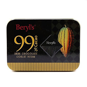 Socola  Beryl's đắng 99% ( Beryl's 99% Cacao Dark Chocolate ) 108g