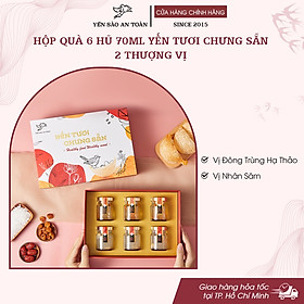 Hộp quà tặng cho người lớn tuổi yến chưng sẵn thượng vị nhân sâm và đông