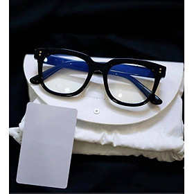 Kính Mắt Nam Nữ Chống Ánh Sáng Xanh Từ Máy Tinh, Tv, Điện Thoại Dáng Vuông Form To Gọng Nhựa Viền Dày Form Basic