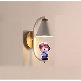 Mua Đèn tường phòng ngủ phòng cách Châu Âu Búp bê dễ thương màu trắng- bảo vệ mắt DT2